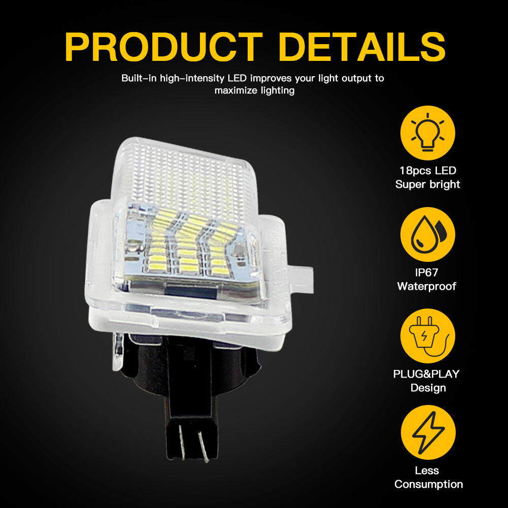 2x LED License Plate Light For Mercedes Benz W204 W212 W221 W222 C207 C117 S550 S600 S63 S65 R231 W222 C216 C/E/S-Class OEM#A2218200856