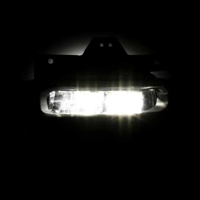 Clear Lens Fog Lights Kit For 2019-2024 Ram 2500 3500, OE Style Clear Lens Built-In LED Fog Lamps Assembly With Mounting Brackets Wire Harness Switch Bezels OEM# ‎68273291AB, 68273292AB, 68449338AA