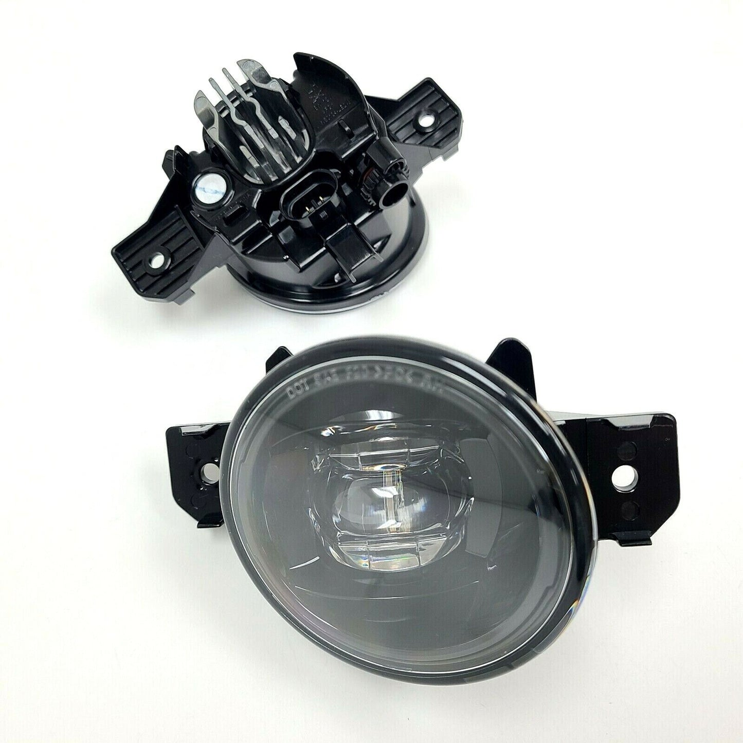 Built-in LED Fog Lights Kit for 2011 Infiniti G37 (OE Style, Clear Lens) with Switch, Wires, Relay OEM#NI2593122 / NI2592122, 261559B91C / 261509B91C