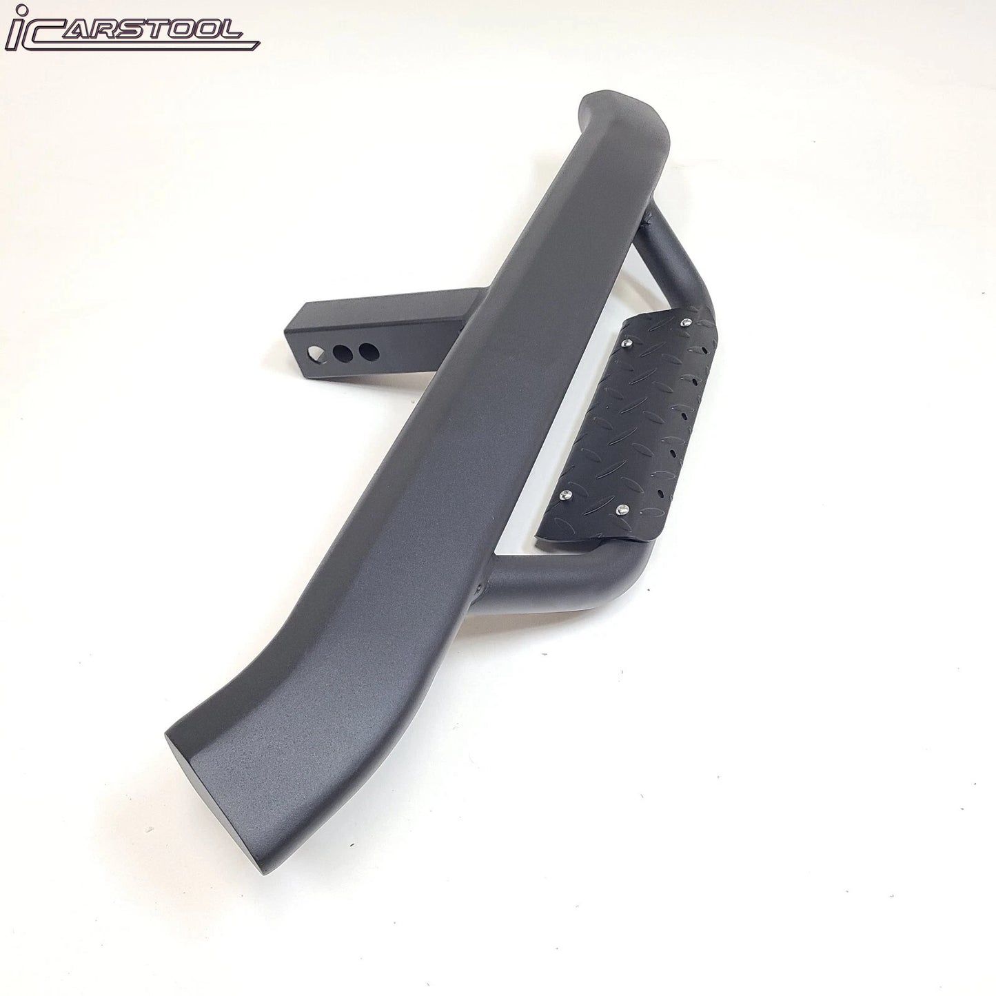 Truck Trailer Heavy Duty Strong Tow Hitch Step Bar Bumper Guard with Drop Step Aero for 2 inch Receiver Universal 2"x2" (Black)