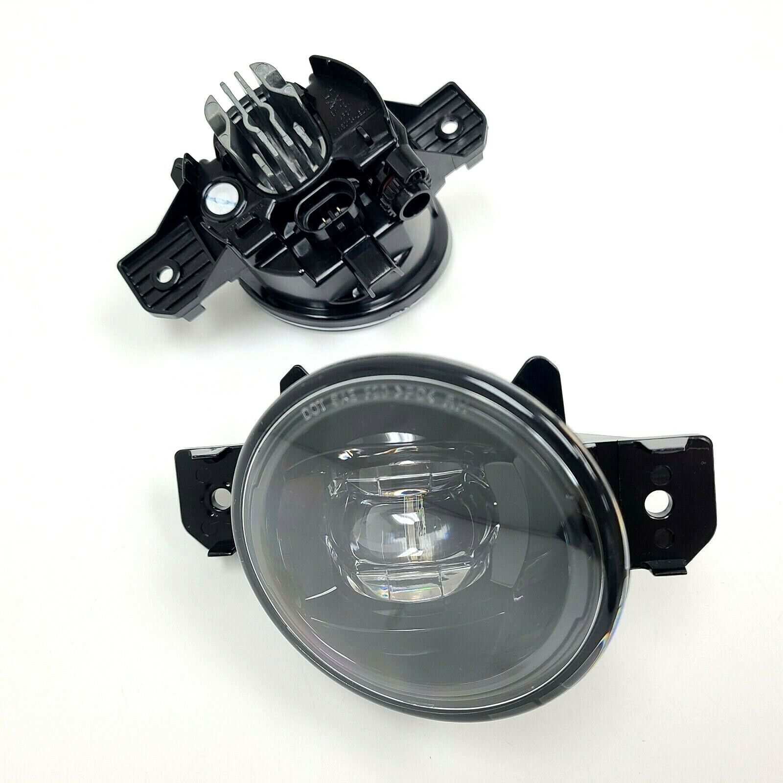 Built-in LED Fog Lights Kit for Infiniti M35 / M45 JX35 QX60 Nissan Sentra Altima Sedan Coupe Rogue Maxima Murano Versa Pathfinder (OE Style, Clear Lens) with Switch, Wires, Relay OEM#NI2593122 / NI2592122, 261559B91C / 261509B91C
