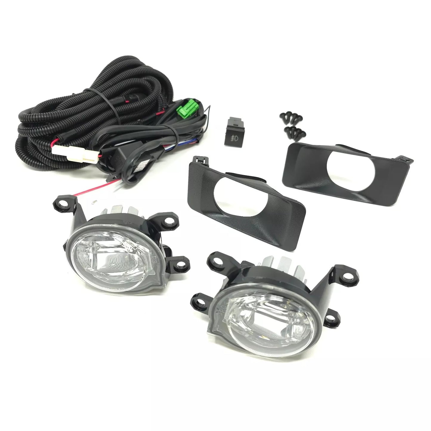 LED Fog Driving Lights Kit For 2024-2025 Toyota Land Cruiser LC250 with Bezels Switch Wire Harness Switch Relay