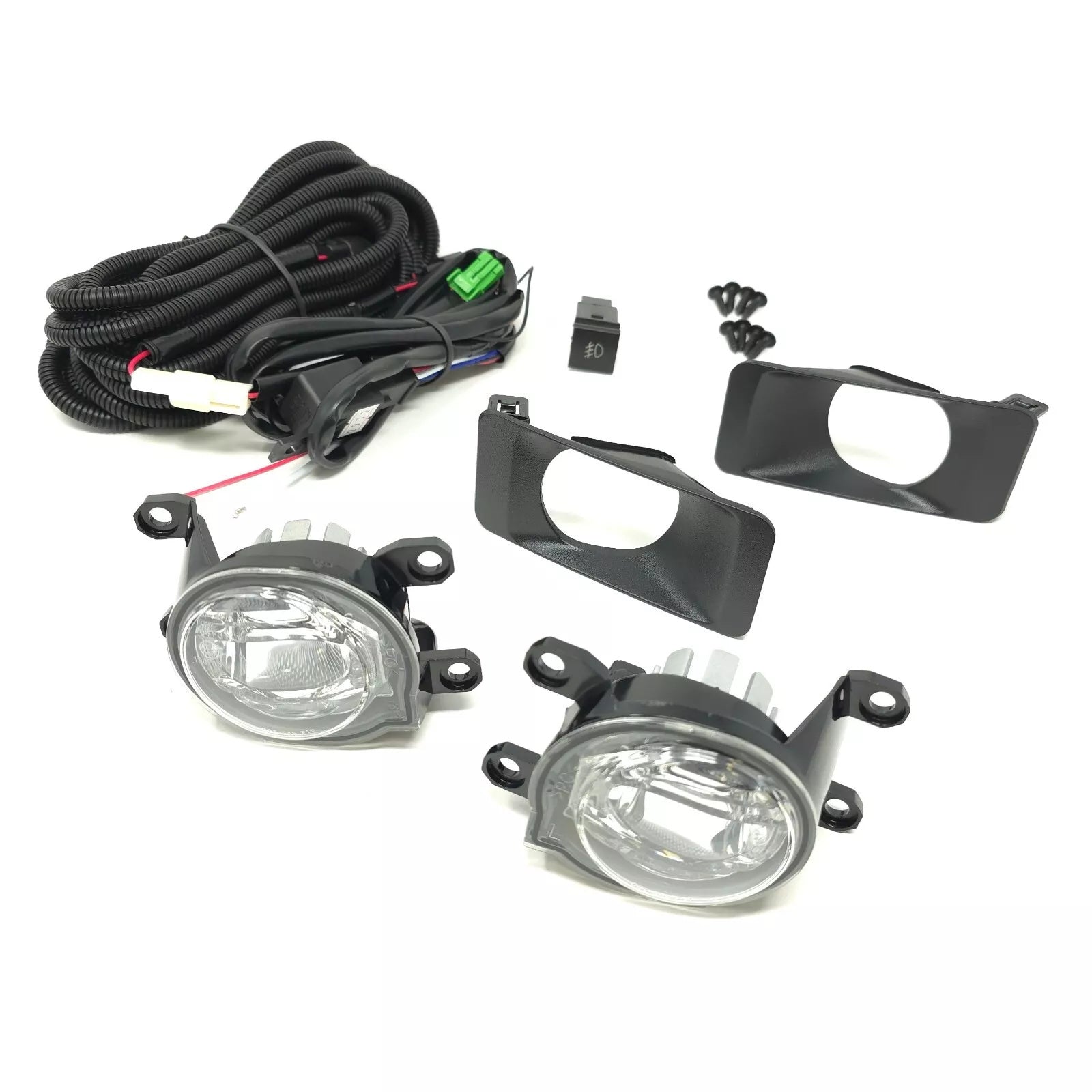 LED Fog Driving Lights Kit For 2024-2025 Toyota Land Cruiser LC250 with Bezels Switch Wire Harness Switch Relay