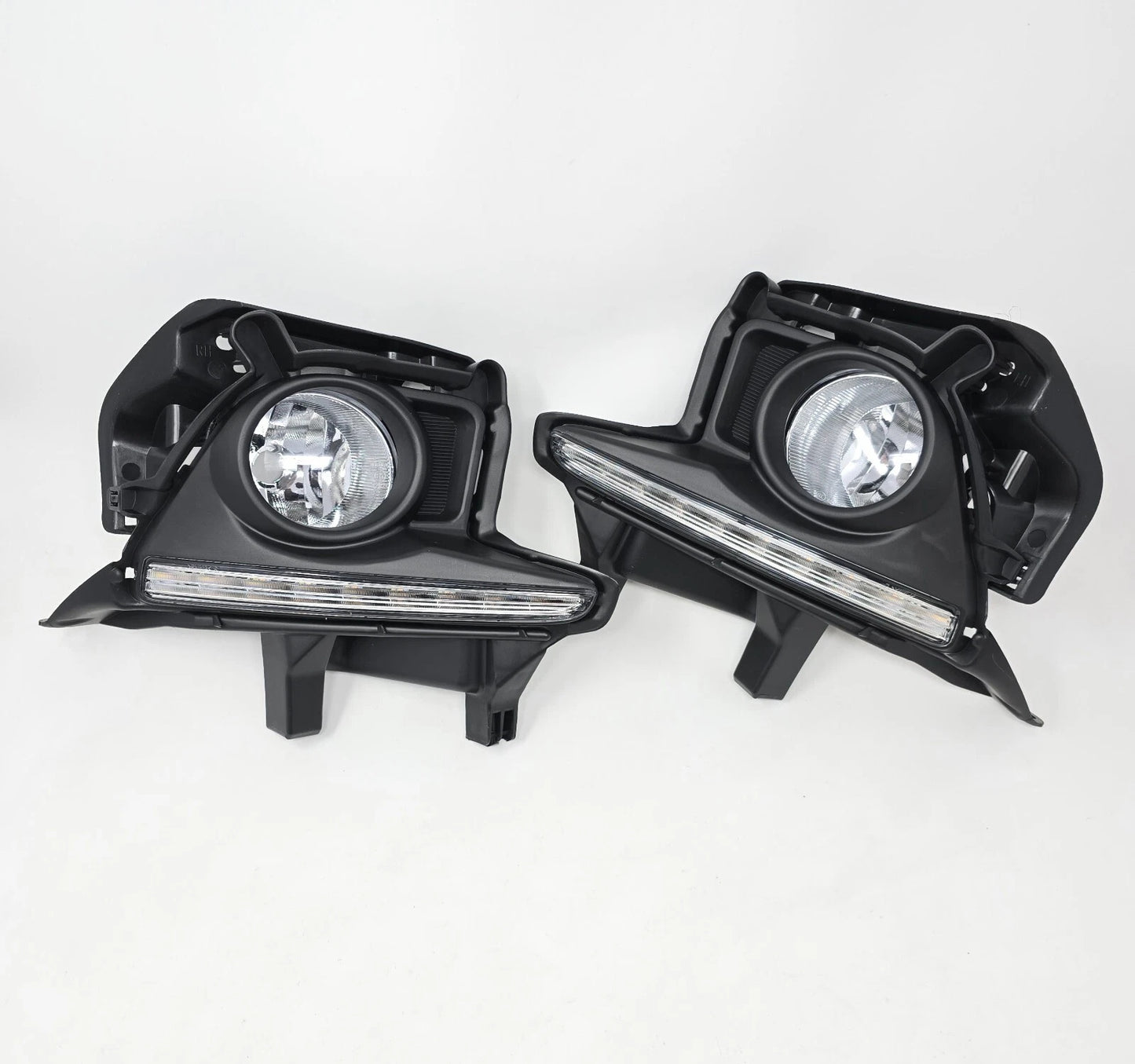For 2014-2016 Toyota Highlander LED Fog Lights Kit w/Dual Color DRL Bezel Switch