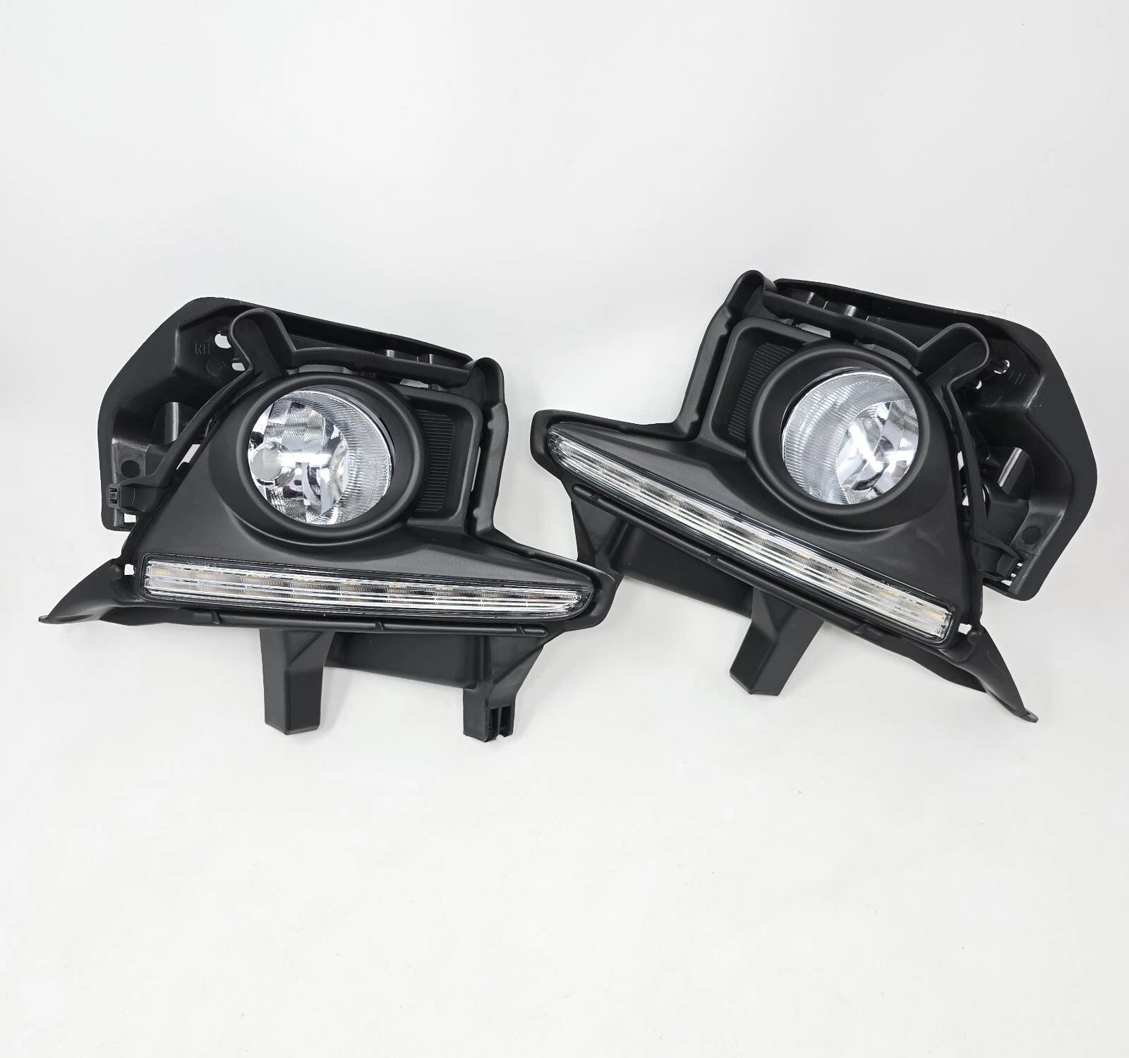 For 2014-2016 Toyota Highlander LED Fog Lights Kit w/Dual Color DRL Bezel Switch