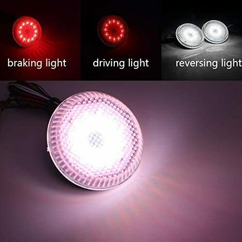 2x Clear Lens LED Bumper Reflector Tail Brake Stop Light For Corolla Scion xB iQ OEM#TO2830104C,8191002040   8191002040 81910-02040 TO2830104