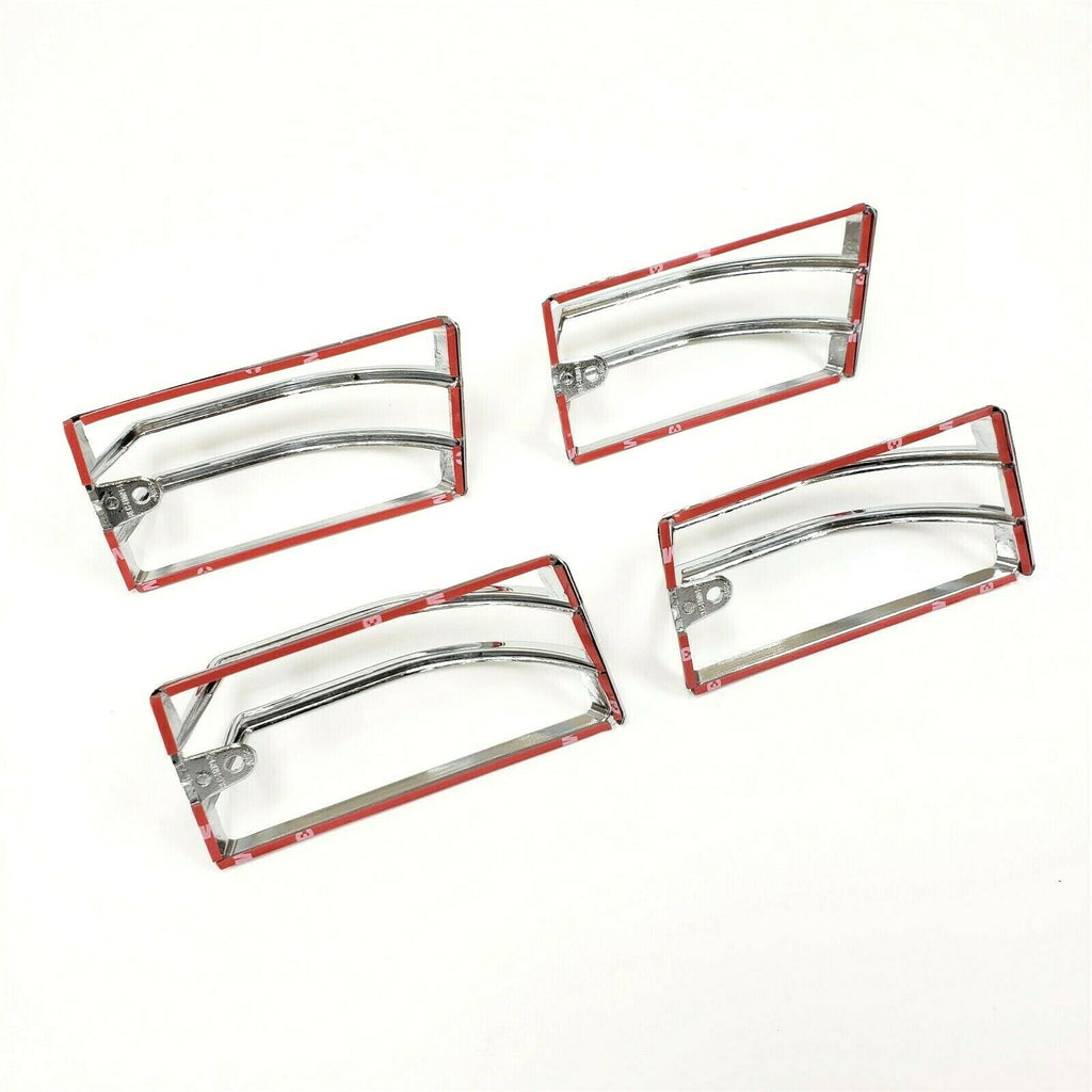 4PCS Chrome Roof Cab Marker Light Trim Cover For 2003-2009 HUMMER H2 SUV SUT