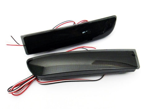2x Smoked Lens LED Bumper Reflector Tail Brake Light For Toyota RAV4 Scion xD OEM#81910-13022, 81920-13022; TO2831102