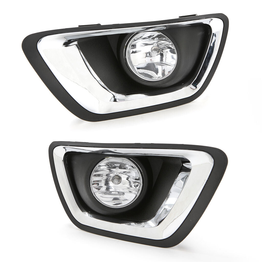 For 2015-2020 Chevy Colorado Bezel 5202 Bulbs Clear Lens Driving Fog Lights Kit