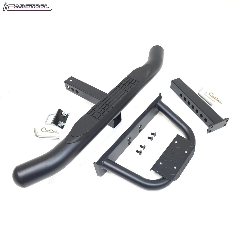 For 2" Receiver Heavy Duty Steel Tow Hitch Drop Step Bar Black Extend Extendable