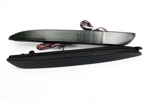 2x Black Smoked Lens LED Bumper Reflector Tail Brake Light  with 2010 2011 2012 2013 Mazda3 MAZDASPEED3 JDM Mazda3 / Axela Sport/Sedan/Mazdaspeed BL5FW BLEAW BLEFW