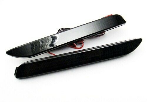 For 2008-2013 Lexus IS F 2x Smoked LENS Bumper Reflector LED Tail Brake Lights