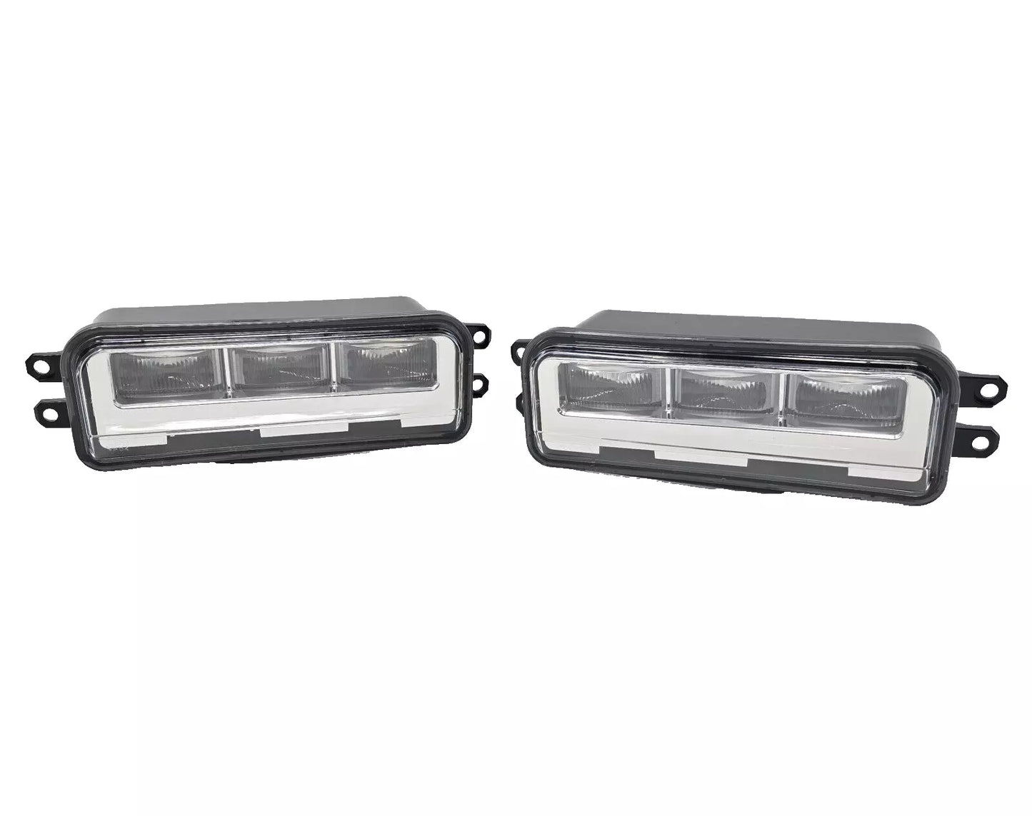 Clear Lens LED Fog Light Kit For 2022-2025 Toyota Tundra with Wires Switch Relay Dual-Colors With Additional Signal Light Functi
