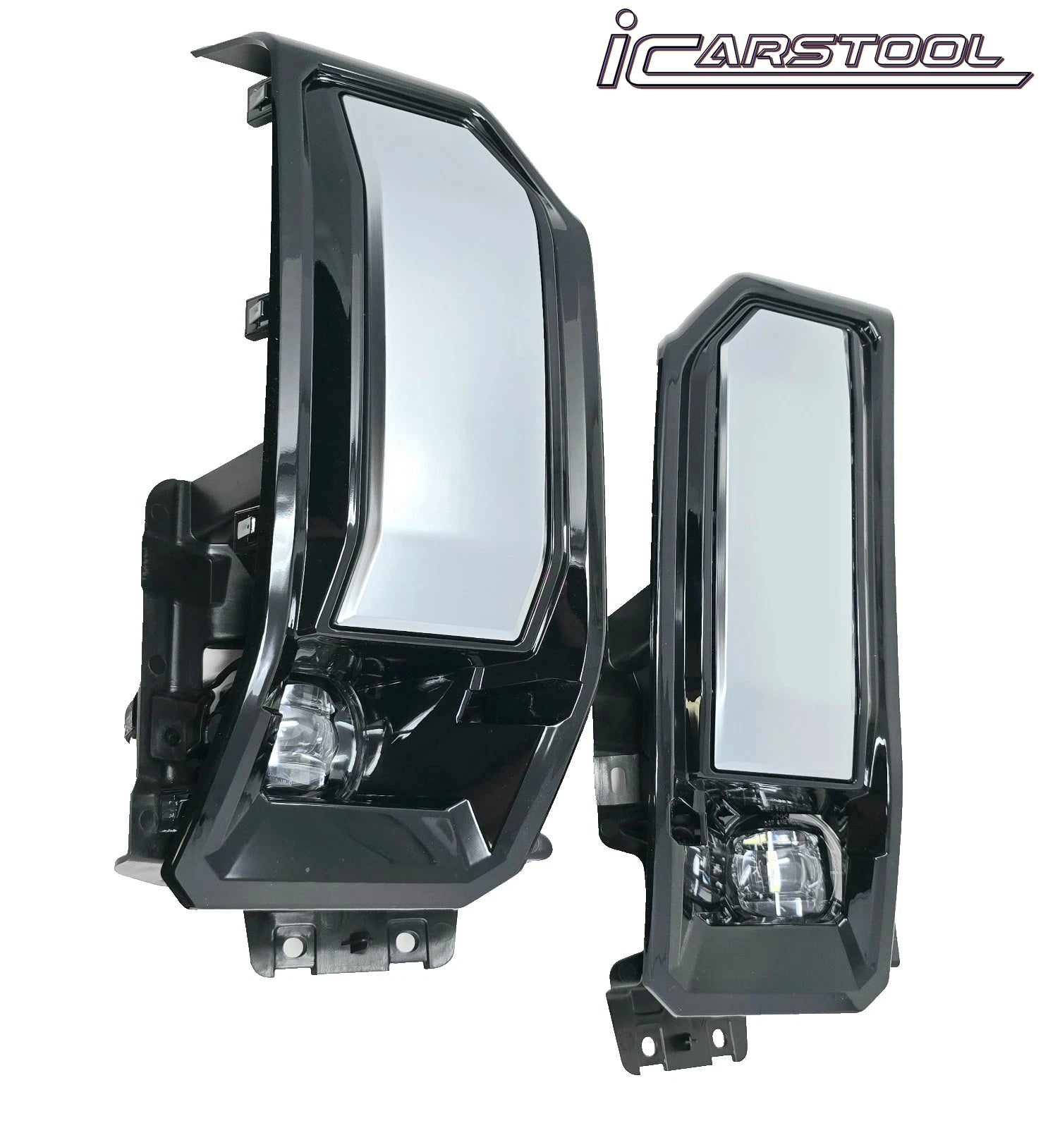 For 2024-2025 GMC Sierra 2500HD / 3500HD LED Fog Light Kit with Switch Bezel Wire Silver