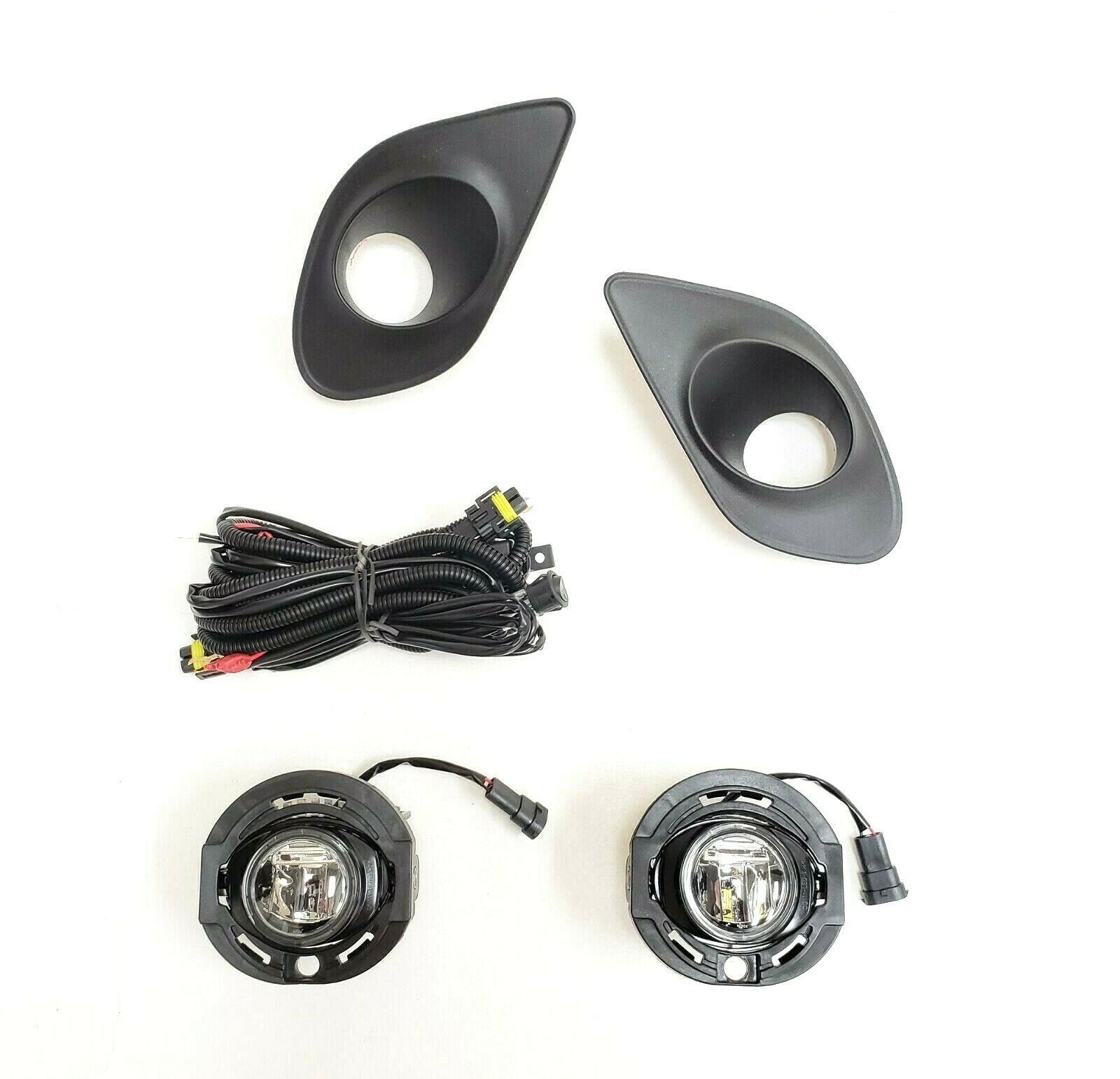 For 2015-2021 Dodge Charger  (With Hood Scoop Models Only) w/Bezel Wires LED Fog Lights Kit