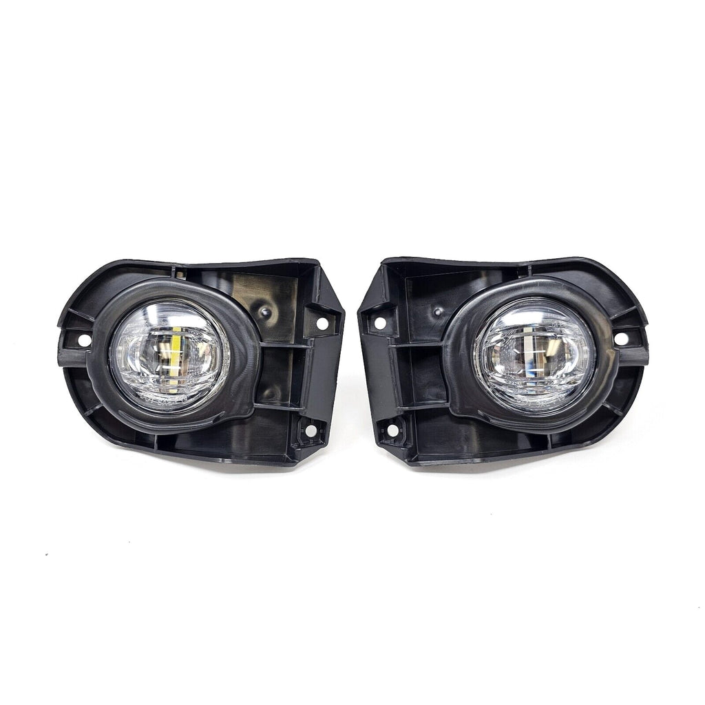 For 2022 2023 2024 Toyota Corolla Cross 6000k White LED Fog Light Kit Assembly Upgrade - OE Style Aftermarket Parts - Clear Lens Complete with Bezels Switch  and Wires