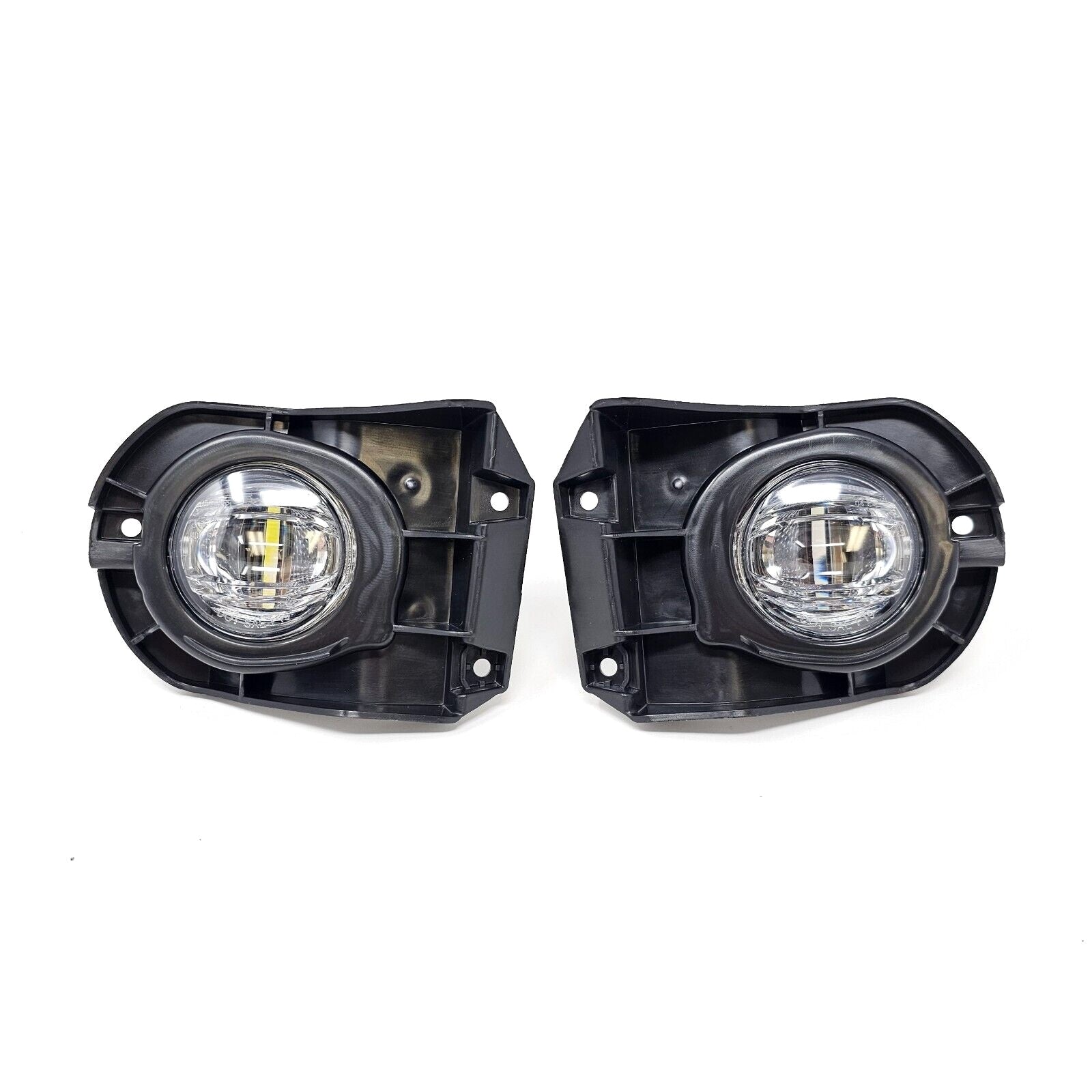 For 2022 2023 2024 Toyota Corolla Cross 6000k White LED Fog Light Kit Assembly Upgrade - OE Style Aftermarket Parts - Clear Lens Complete with Bezels Switch  and Wires