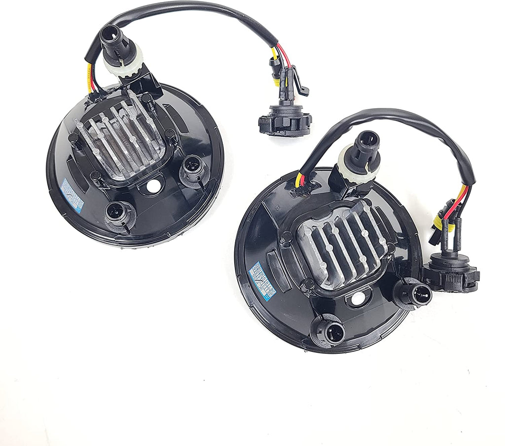 Clear Lens LED Fog Driving Lights Kit Halo For 2007-2014 GMC Yukon XL 1500 / 2500 Denali with Wires Switch