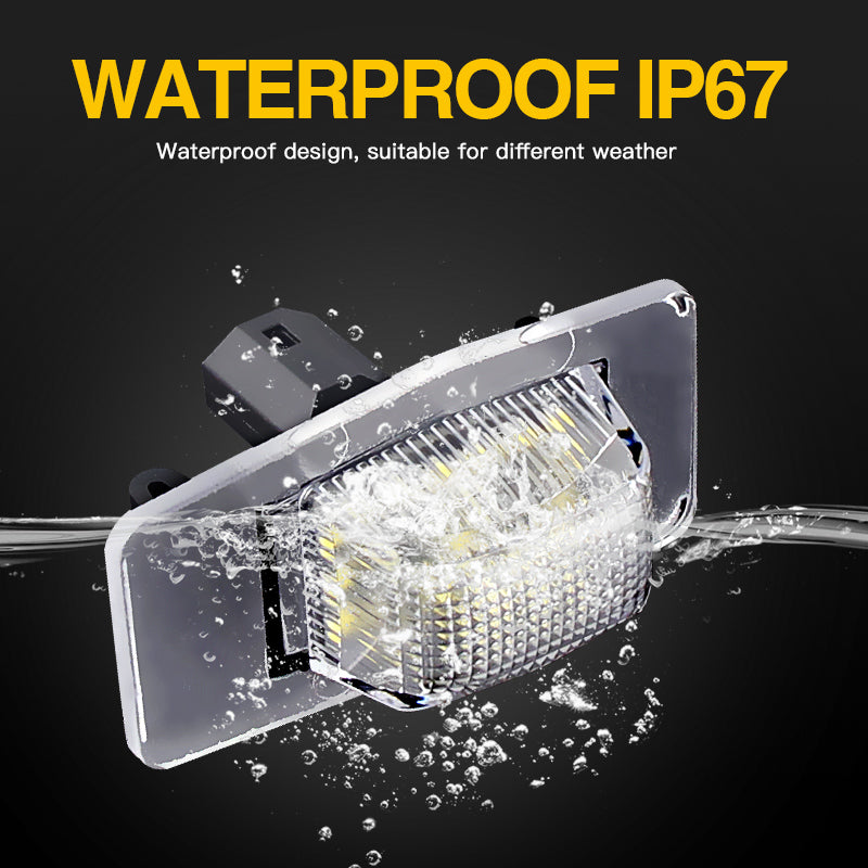 2x White LED License Plate Lights Lamps For Mazda Miata/Tribute/MPV/Protege