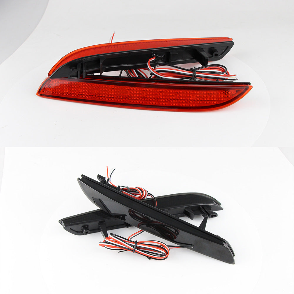 2x Red Lens LED Bumper Reflector Tail Brake Light For Acura TSX Honda CR-Z/ Insight/CR-V OEM#HO1185103, HO1184103, 33505SLJ013, 33555SLJ013, 13461865