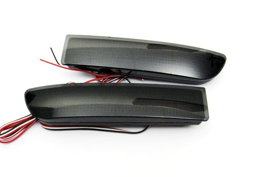 2x Smoked Lens LED Bumper Reflector Tail Brake Light For Toyota RAV4 Scion xD OEM#81910-13022, 81920-13022; TO2831102