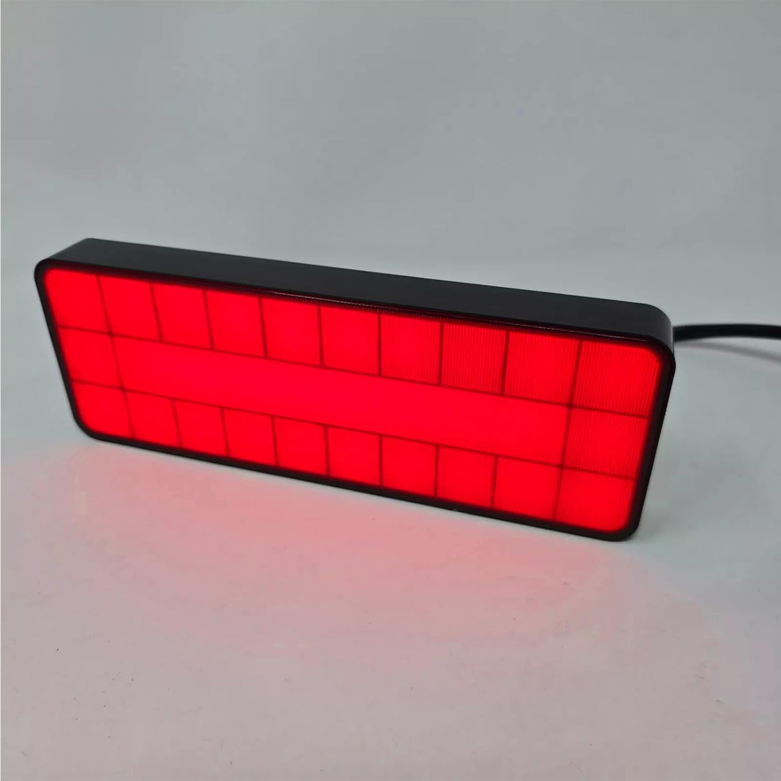 2" Receiver Tow Hitch Brake Reverse Sequential Signal Light Cover Red Reflector Small Square Pixel Bright LED RV SUV Van Truck Rectangler with Plug
