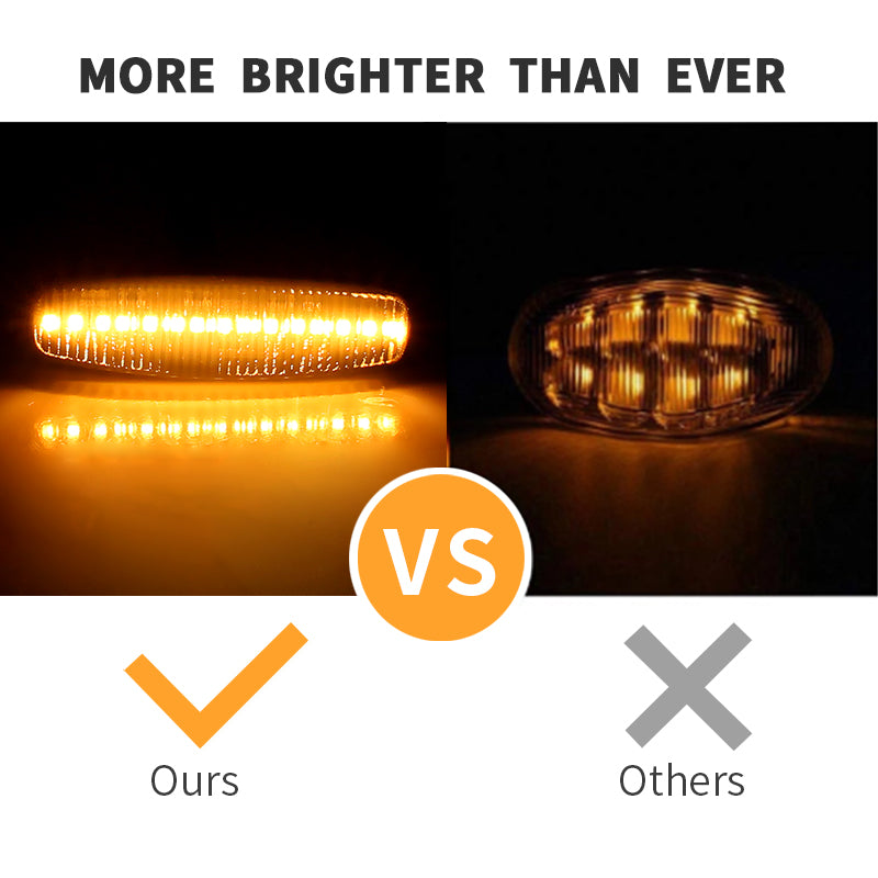 2x Smoke Lens LED Side Marker Lights For Nissan Pathfinder/Infiniti M35 M45 G35 OEM#26160-JK00B, 26160-JK00A, 26160JK00A,26160JK00B,IN2550110