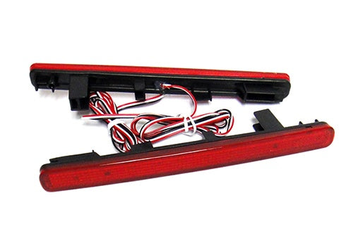For 2009-2014 Acura TSX Red Lens 48-LED Rear Bumper Reflector Brake Lights Lamps