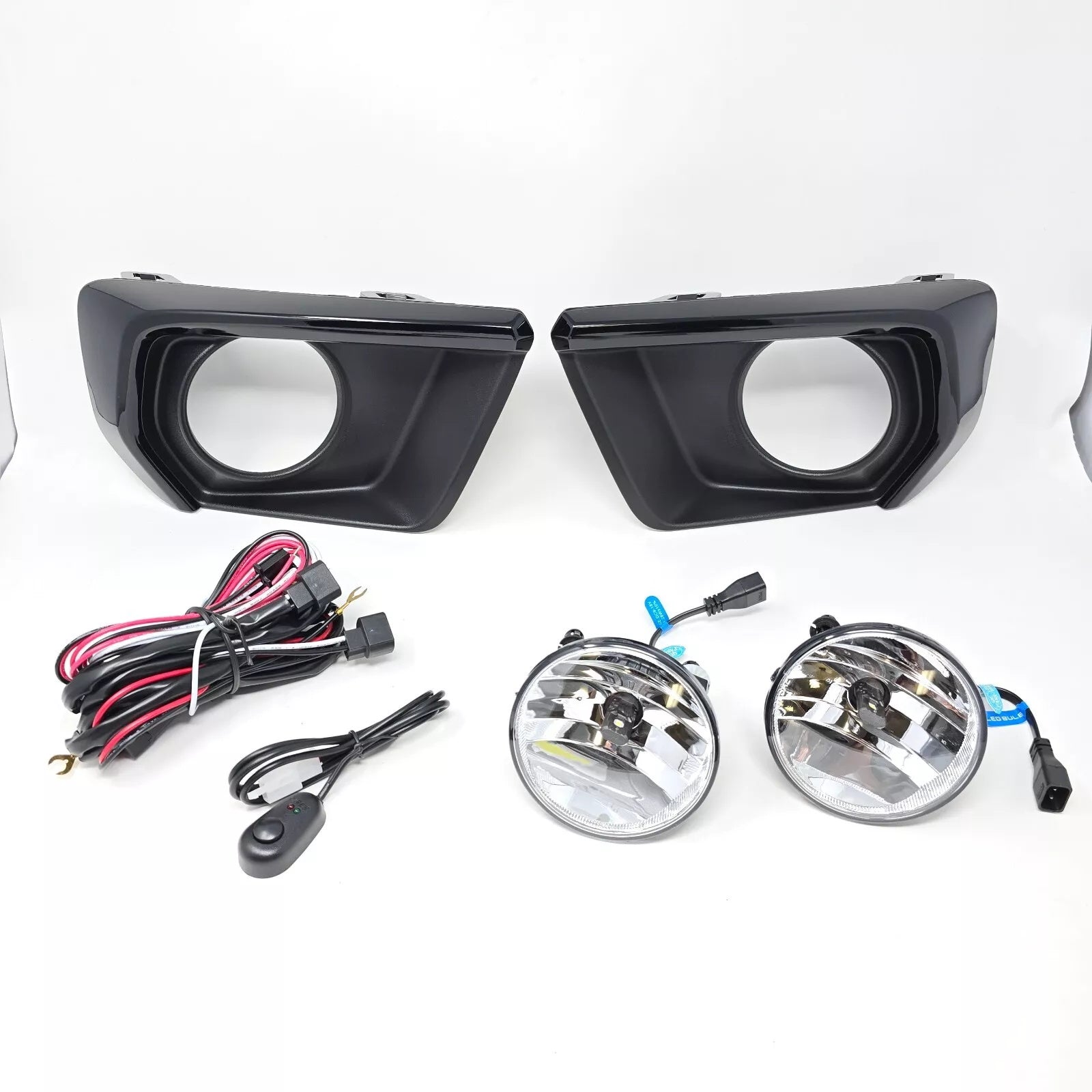 Clear Lens LED Fog Lights Kit For 2021-2022 Chevy Colorado with Bezel Switch Wire Bulbs OEM# 15839896,GM2590104,84750570 / 84750569 ,GM1039271 GM1038271
