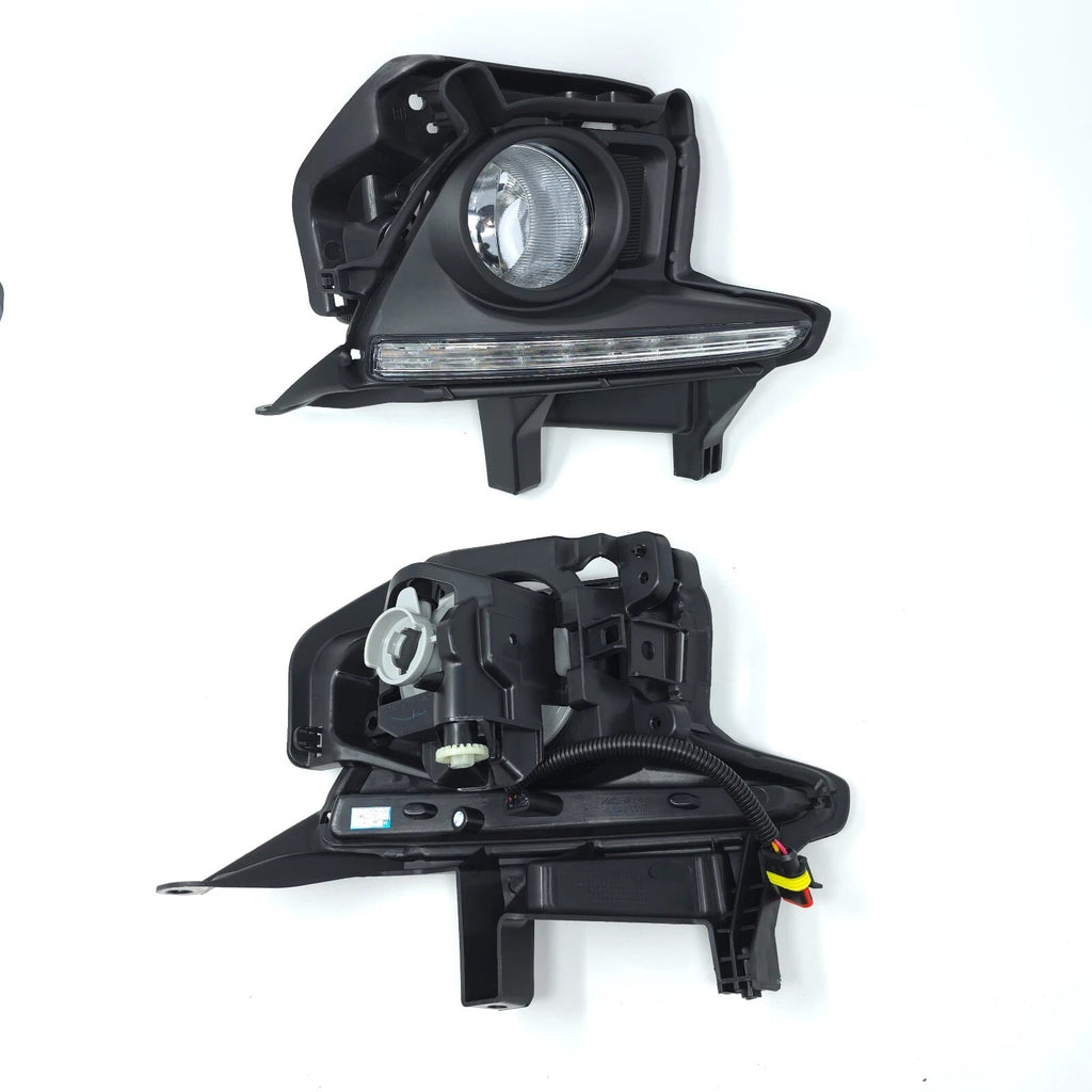 For 2014-2016 Toyota Highlander LED Fog Lights Kit w/Dual Color DRL Bezel Switch