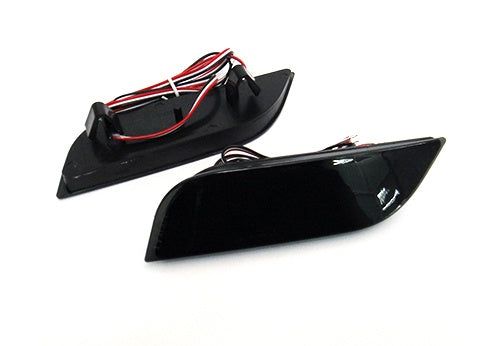 2x Smoke Lens LED Rear Bumper Stop Brake Light For 2008-2014 Subaru Impreza WRX STI