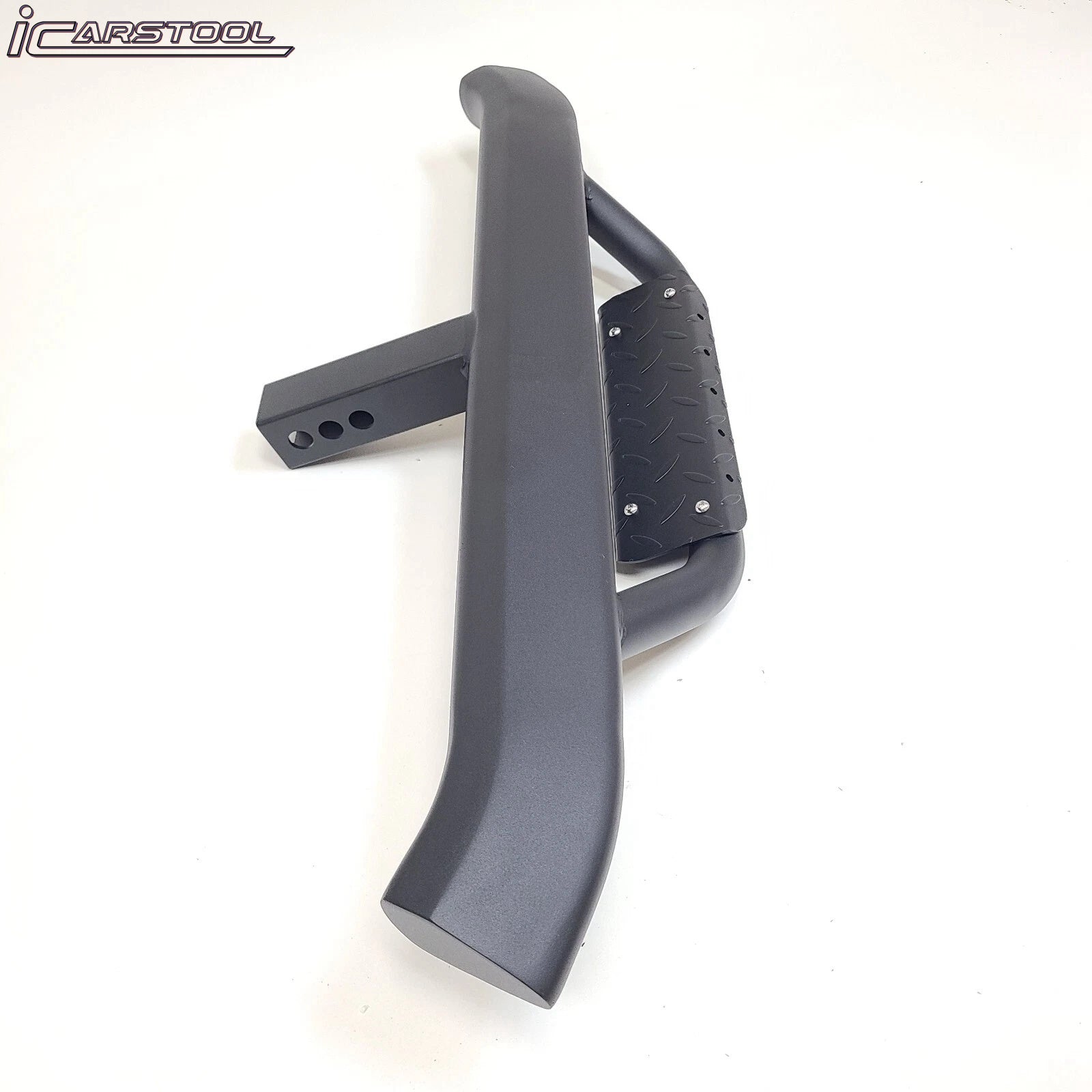 Truck Trailer Heavy Duty Strong Tow Hitch Step Bar Bumper Guard with Drop Step Aero for 2 inch Receiver Universal 2"x2" (Black)