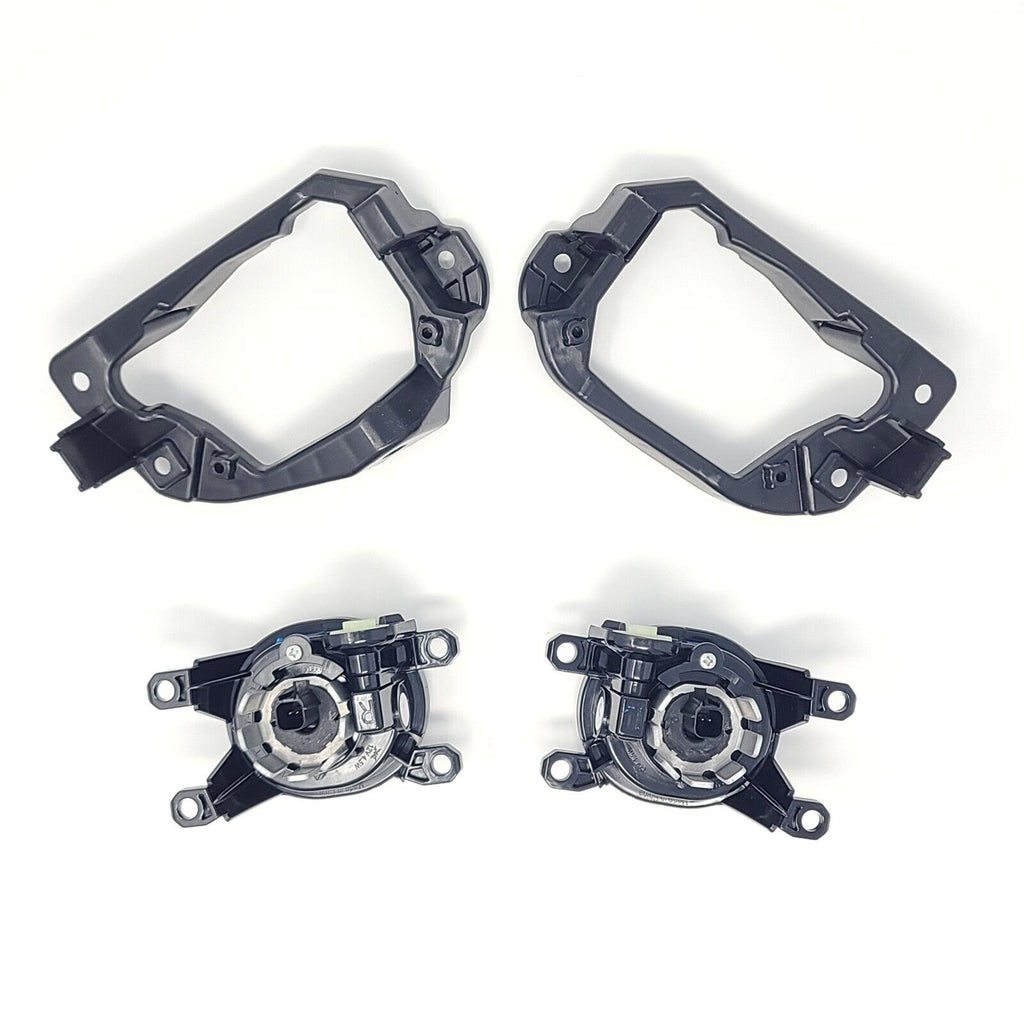Dual Color LED Fog Driving Lights Kit Wire Switch Bezel For 2019 2020 2021 2022 2023 2024 Toyota Rav4 Rav 4 White DRL Amber Signal Sequential Accessories Lamps