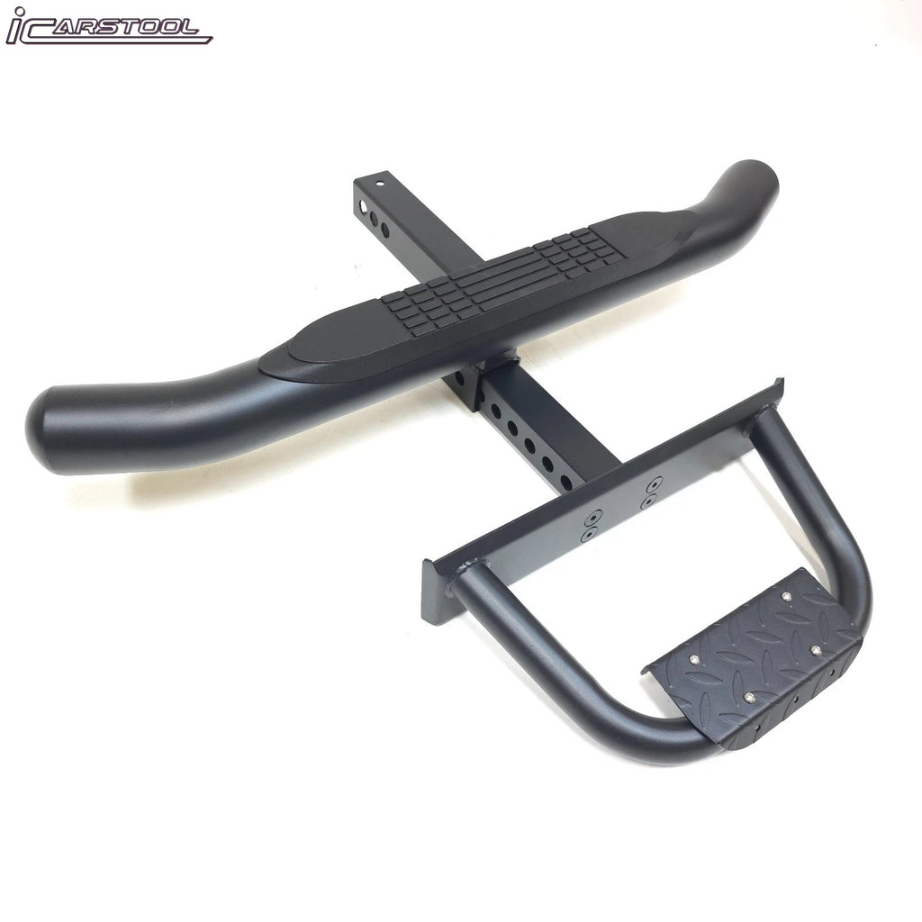 For 2" Receiver Heavy Duty Steel Tow Hitch Drop Step Bar Black Extend Extendable
