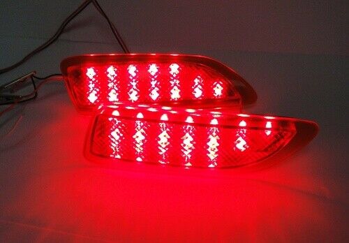 2x Red Len LED Bumper Brake Light Lamps For 2011 2012 2013 Lexus CT200h