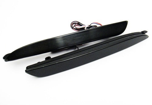 2x Black Smoked Lens LED Bumper Reflector Tail Brake Light  with 2010 2011 2012 2013 Mazda3 MAZDASPEED3 JDM Mazda3 / Axela Sport/Sedan/Mazdaspeed BL5FW BLEAW BLEFW