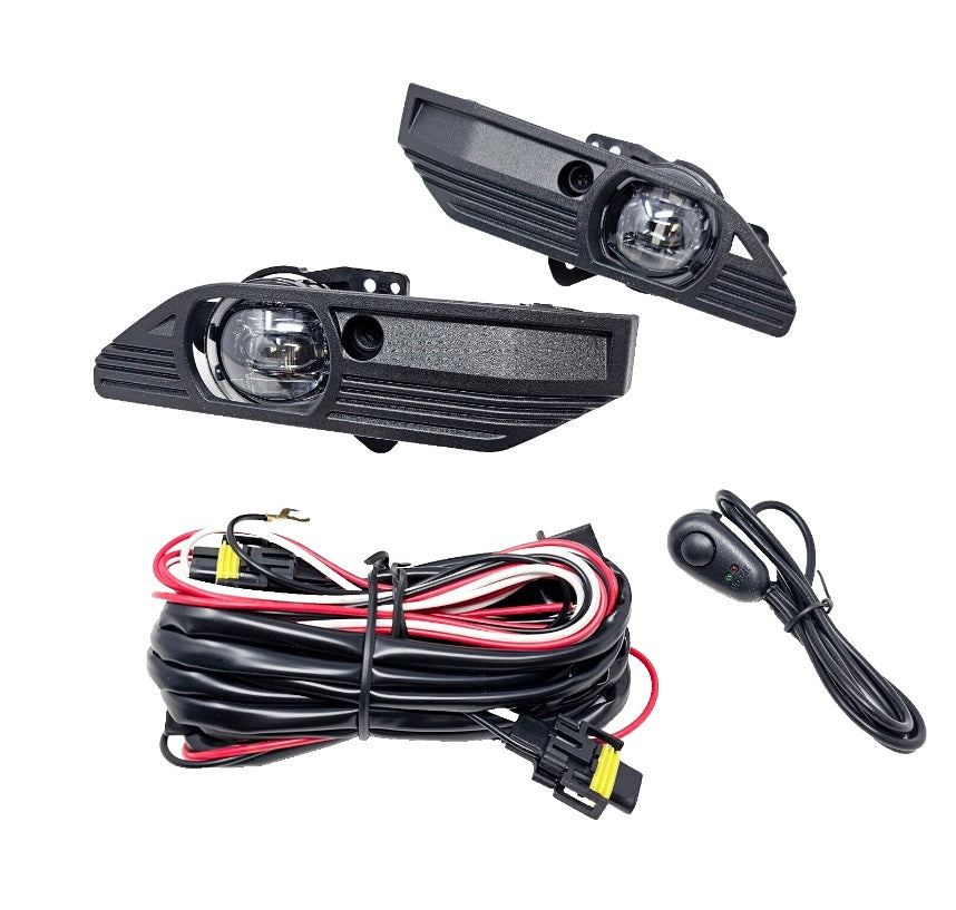 Clear Lens LED Fog Lights Kit For 2023 2024 2025 GMC Canyon with Switch Wire Bezel 6000K White