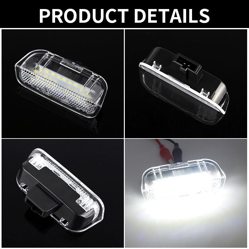 2x White 18-SMD LED Side Door Courtesy Lights For 2011-2018 Porsche Cayenne 92A