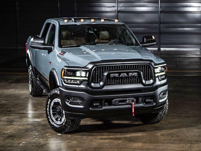 Clear Lens Fog Lights Kit For 2019-2024 Ram 2500 3500, OE Style Clear Lens Built-In LED Fog Lamps Assembly With Mounting Brackets Wire Harness Switch Bezels OEM# ‎68273291AB, 68273292AB, 68449338AA