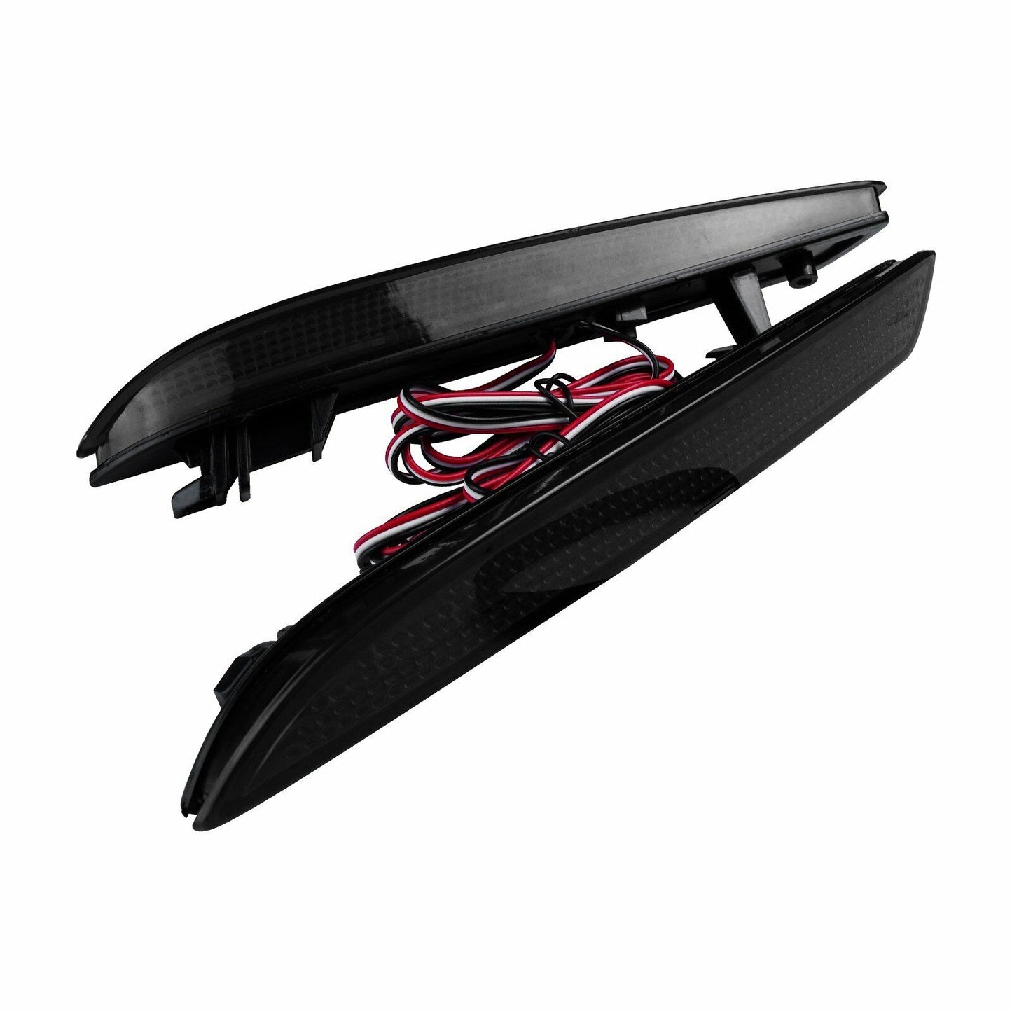 2X SMOKE LENS LED REAR BUMPER REFLECTOR BRAKE LIGHTS FOR  ACURA TSX WAGON HONDA CR-Z ZF1 CR-V INSIGHT HYBRID