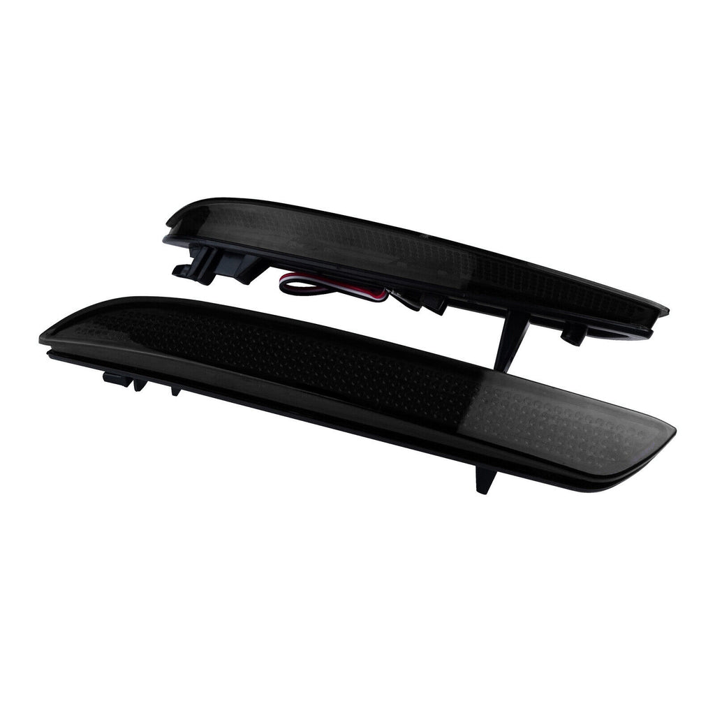 2X SMOKE LENS LED REAR BUMPER REFLECTOR BRAKE LIGHTS FOR  ACURA TSX WAGON HONDA CR-Z ZF1 CR-V INSIGHT HYBRID