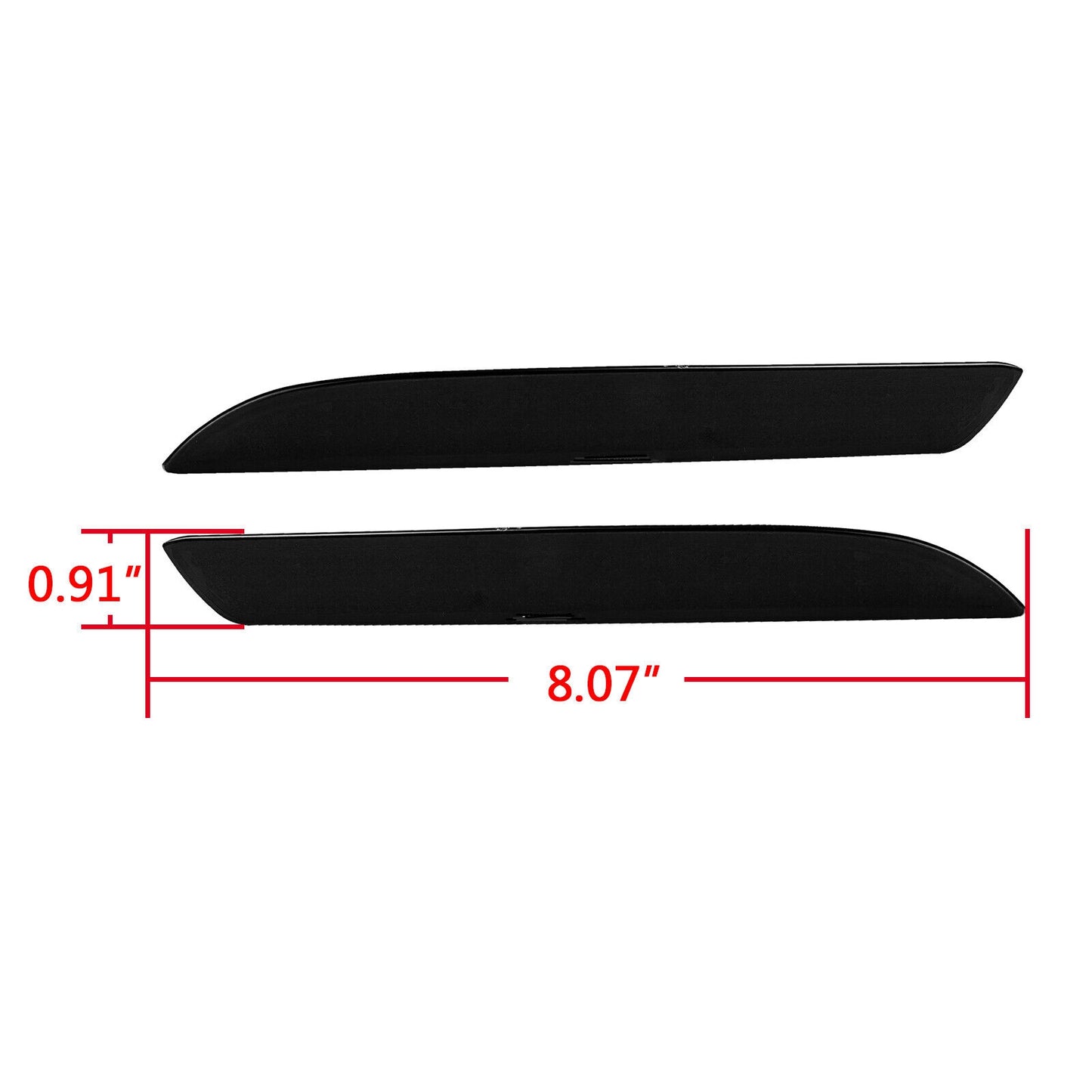 2X SMOKE LENS LED REAR BUMPER REFLECTOR BRAKE LIGHTS FOR  ACURA TSX WAGON HONDA CR-Z ZF1 CR-V INSIGHT HYBRID