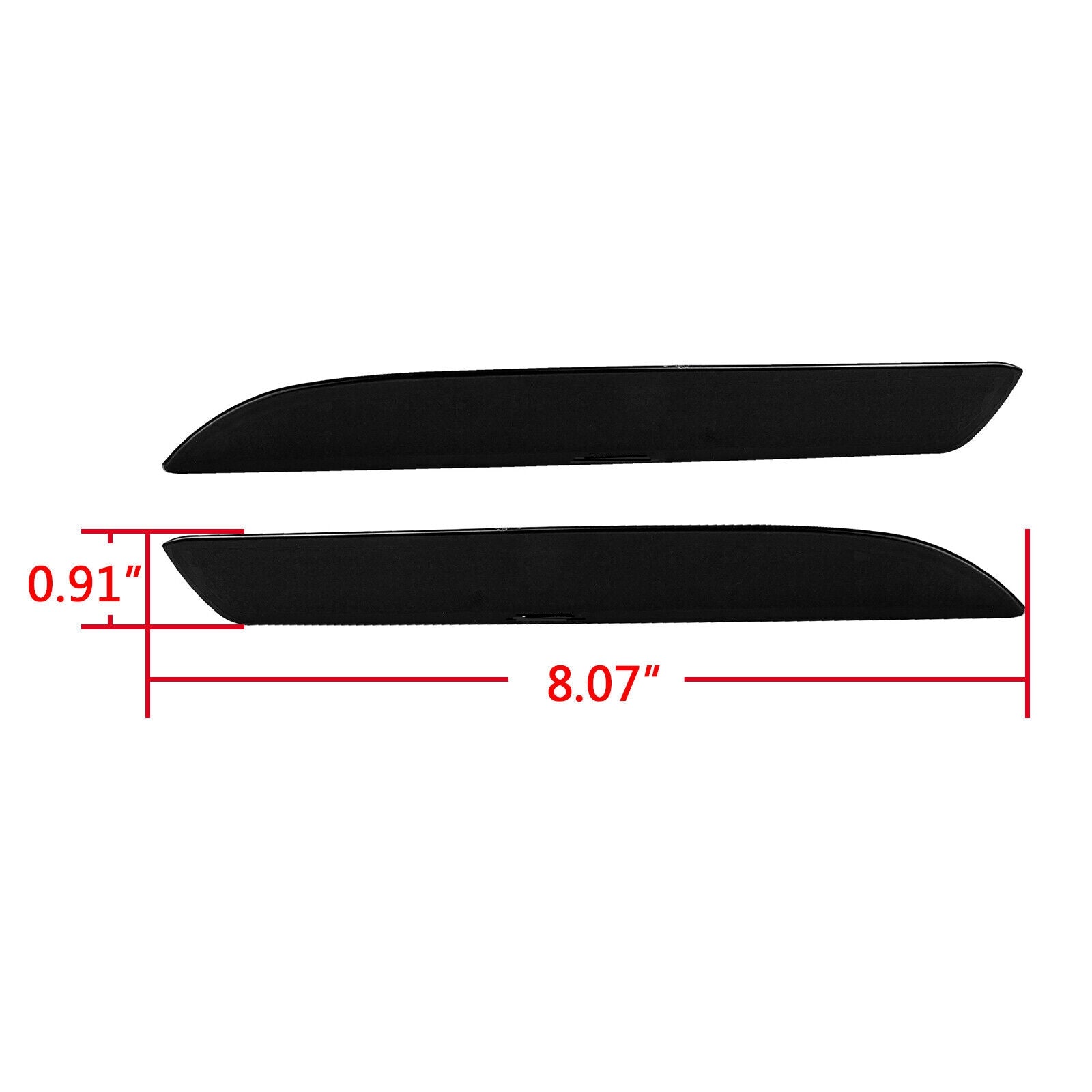 2X SMOKE LENS LED REAR BUMPER REFLECTOR BRAKE LIGHTS FOR  ACURA TSX WAGON HONDA CR-Z ZF1 CR-V INSIGHT HYBRID