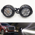 For 2007 2008 2009 2010 2011 2012 2013 2014 GMC Yukon Denali LED Clear Lens Fog Driving Lights Lamps Pair OEM#GM2590104 / 15839896