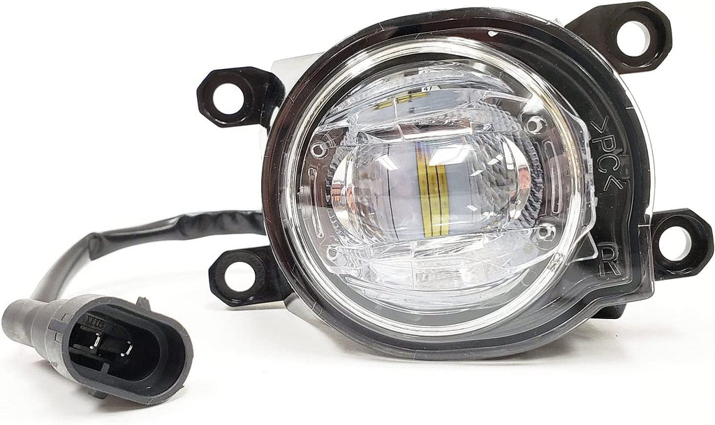 Built-in LED Fog Lights  For 2020 2021 Toyota CHR C-HR (OE Style Clear Lens with Bezels, Bracket, Switch, Wires)