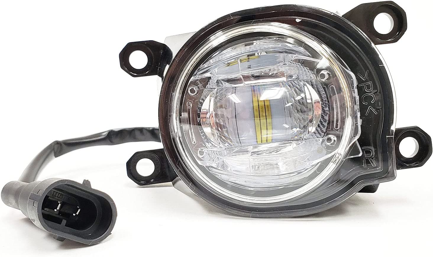 Built-in LED Fog Lights  For 2020 2021 Toyota CHR C-HR (OE Style Clear Lens with Bezels, Bracket, Switch, Wires)