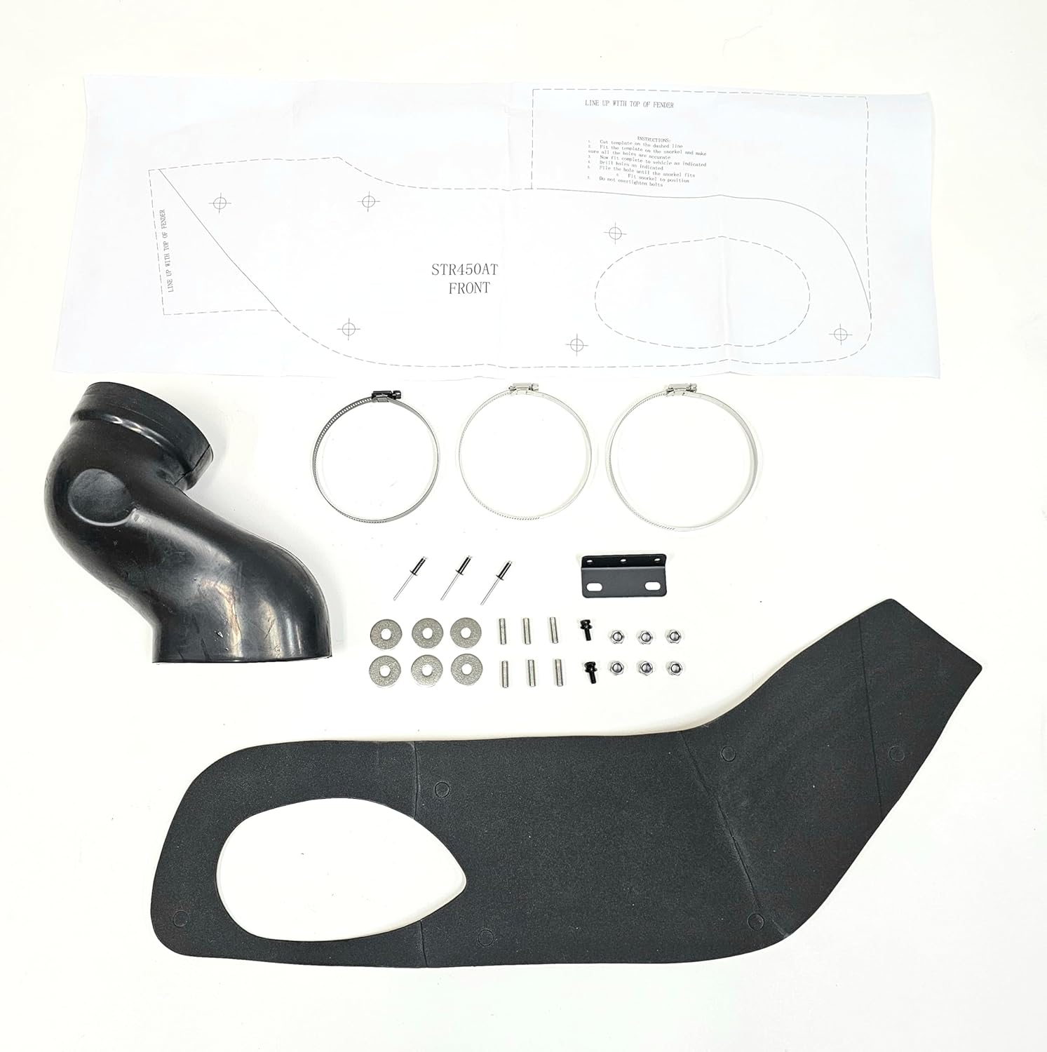 Air Intake Snorkel Kit For 2010-2024 Toyota 4Runner Rolling Head 4.0 V6 4x4