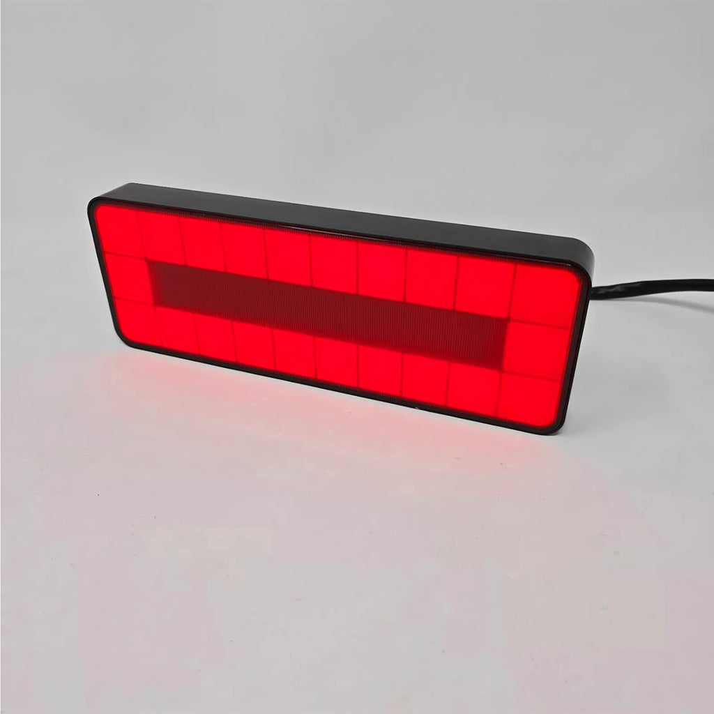 2" Receiver Tow Hitch Brake Reverse Sequential Signal Light Cover Red Reflector Small Square Pixel Bright LED RV SUV Van Truck Rectangler with Plug