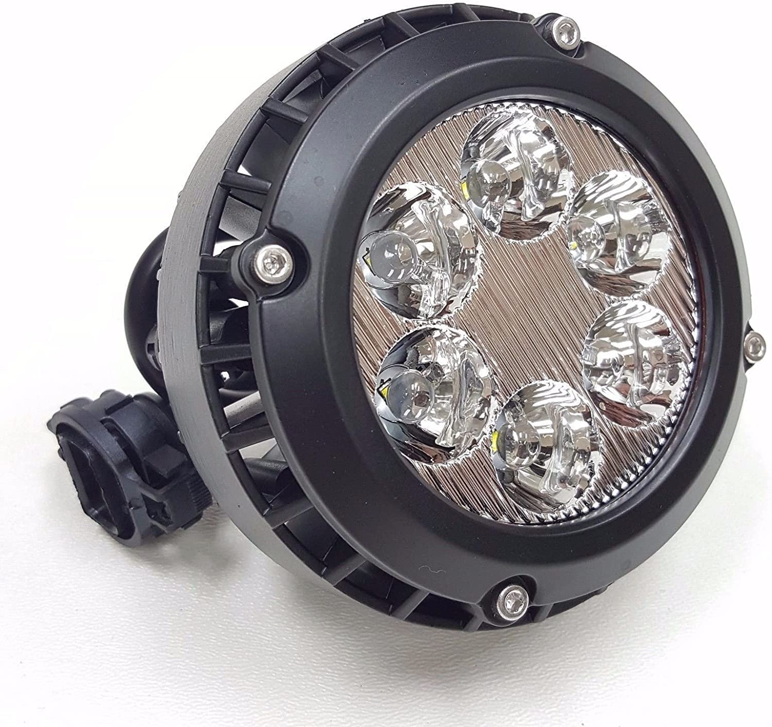 For2007-2014 Chevy Suburban models with round LED Clear Lens Fog Driving Lights Lamps Pair（Do not fit Off-road models）OEM#GM2590104 / 15839896