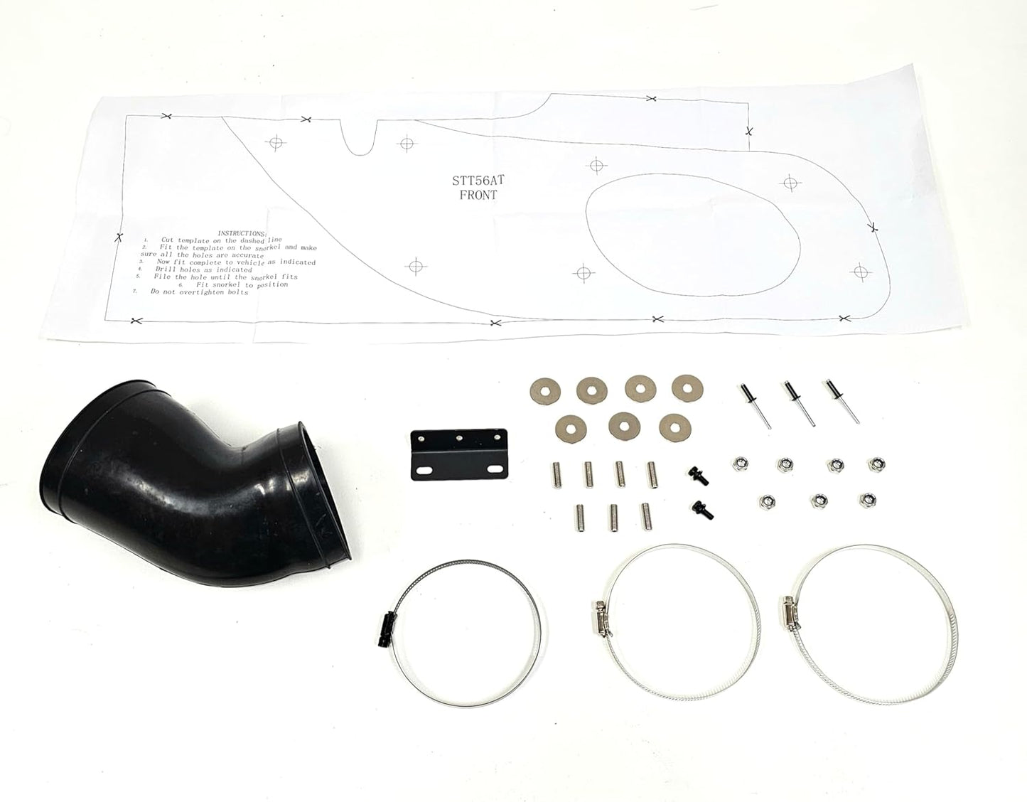 Air Intake Snorkel Kit For 2014-2021 Toyota Tundra Rolling Head 4.6L 5.7L V8 Offroad 4x4